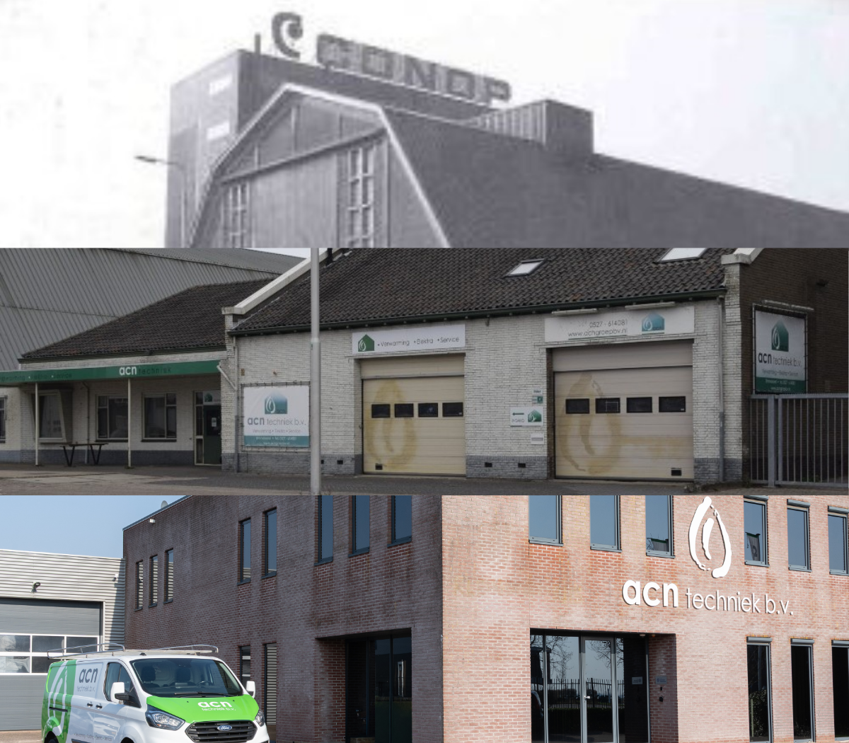 Historisch pand van ACN Techniek in Emmeloord